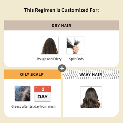 Customized Hair Care Regimen For Dry Hair | Oily Scalp & Wavy Hair