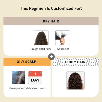 Customized Hair Care Regimen For Dry Hair | Oily Scalp & Curly Hair